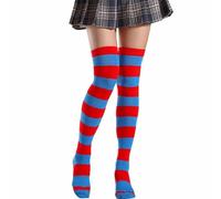 Heyjoin Rainbow Striped Knee High Socks Colorful Stockings for Women