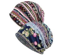 Heyjoin Slouchy Beanie Hat Stretch Sleep Turban Hats Cancer Headwear Cap (Combination 1)