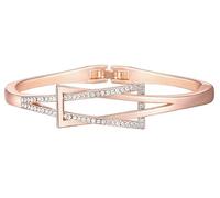 Heyjoin Square Bracelet Trendy Gold Style Bangle for Women Cuff Bracelets, One Size, Rhinestone