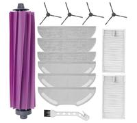 Heykewi Accessories Kit for Eureka E20 Plus Robot Vacuum Cleaner, 1 Roller Brush, 4 Side Brush, 2 Filters, 6 Mop Pads, 1 Goose Head Brush