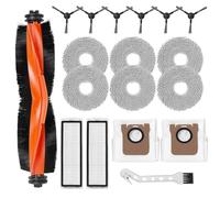 Heykewi Accessories Kit for Xiaomi X20 Max/Xiaomi X20 Pro Vacuum Cleaner Robot, 1 Roller Brush, 6 Side Brush, 6 Mop Pads, 2 Filters, 2 Dust Bags, 1 Clean Brush