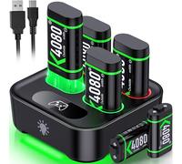 HEYLICOOL 6X4080mWh Rechargeable Battery Packs for Xbox Series X|S/Xbox One,Controller Battery Packs, Rechargeable Batteries with Charging Dock
