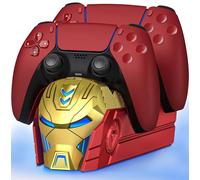 HEYLICOOL PS5 Controller Charger,Fast PS5 Charging Station Accessories for Playstation 5 Charger Compatible with Dualsense Controller- Dual PS5 Charging Dock Stand Charger Station
