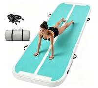 HEYLIFE Air Tumble Track Inflatable Gymnastics Mat 13 x 3.3 x 0.7 ft Gre/w