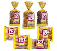 Heylo Keto Bread Bundle - Seeded & White Loaf - Cinamon Loaf - Bagels - White & Seeded Buns & Sub Rolls - All Keto Friendly