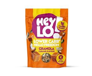 Heylo Keto Breakfast Caramel Crunch Granola -360G - ONLY 1.7 Gram Carb per Serving - Low Carb Keto Cereal. (360g, Caramel)