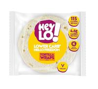 HeyLO Keto Wraps - Soft & Malleable 4.6g Carbs Per Wrap - High-Protein & Fibre for Low Carb Snacks or Meals - Freezer-Friendly (6 Wraps)