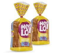 Heylo Lighter White Keto Bread 2 x 300g | Fresh, 5-Day Shelf Life, Freezable | Low Carb, Low Cal Sliced Loaf for Sandwiches, Toast & Keto Snacks