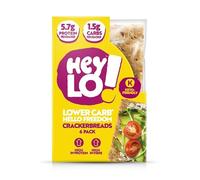HeyLO Low Carb Crackers - 1.5g Carbs, 5.7g Protein - Keto Snacks with High-Protein Crunch - Keto Food Sturdy for Toppings and Dips.