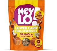 Heylo Keto Breakfast Caramel Crunch Granola -360G - ONLY 1.7 Gram Carb per Serving - Low Carb Keto Cereal. (360g, Caramel)