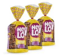 Heylo Seeded Keto Bread - 0.3g Carbs, 7.7g Protein | Low Carb Bread | 16 Slices | Low Calorie & Low Carb Sliced Loaf - 3 x 450g