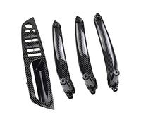 HEYLOW Car Interior Door Handle Inner Panel Pull Trim Cover for BMW E70 E71 X5 X6 2008-2013 (RHD-Carbon Pattern, ABS+PC, 285 x 100 x 45mm/11.2 x 3.94 x 1.77", Pull Handle)