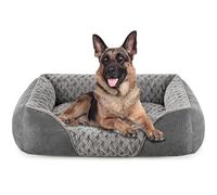 Heymamba Extra Large Dog Bed Washable, XL Dogs Bed with Particle Memory Sponge&Cotton to Prevent Bone Diseases, XL Dog Bed with T-Shaped Pattern Fluff, 90x65x23cm