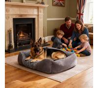 Heymamba Large Dog Bed and Washable Dog Bed, Dog Beds Large Filled with 1.8KG Particle Memory Sponge, Clearance Dog Beds for Border Collie/Golden Retriever/Labrador, 78x63x23cm