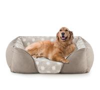 Heymamba Large Dog Bed with Anti Collapse Particle Memory Sponge, Dog Beds Large Provides Support for All Joints, Washable Dogs Beds, 78x63x23cm