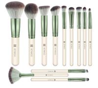 HEYMKGO Makeup Brush Set, 12 Pieces, Diversity Make Up Brush Set, Premium Make-Up Brush Set with Synthetic Bristles for Foundation, Powder, Concealer, Rouge, Eyeshadow, Eyebrows, Highlight