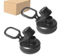 HeyMoly Lid Replacement Fit for Tal Ranger Pro and Manna Water Bottles 18oz 26oz 40oz 46oz 64 oz, Spout Lid Fit for tal Water Bottles, Leak-Proof and Dishwasher Save (2 Pack)