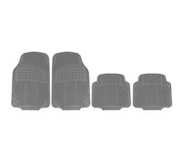 HEYNER ProtectionStar Pro Floor mat set 731120 Rubber Front and Rear 4 grey Universal fit 71x47.5 cm, 43x45 cm