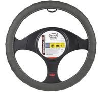 Heyner Germany Fits Fiat 500 Car Steering Wheel Cover Dotted Universal 37 To 39 cm Grey Soft H600200