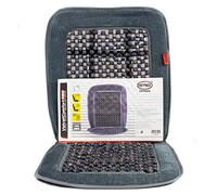 HEYNER Germany SoftVelvet Car Seat Cover Wooden Cushion Grey beaded beads Massage Ventilation Comfort Taxi Van Motorhome H709000