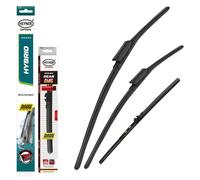 HEYNER Hybrid Fits: BMW 1 2019-onwards Windscreen Wiper Blades Front Rear 26"17"14" HH2617KL14HRF