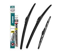 HEYNER Hybrid Windscreen Wiper Blades For VW Transporter T4 T5 T6 Caravelle Shuttle Van (T4 Front + Rear Wipers HH2121H16HRC)