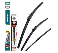 HEYNER Hybrid Windscreen Wiper Blades For VW Transporter T4 T5 T6 Caravelle Shuttle Van (T5 Shuttle Front + Rear Wipers HH2424ST16HRF)