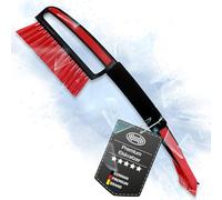 HEYNER® Ice Scraper Snow Brush Ice Scraper Car with 44 x 9.5 cm Blade and Broom 1 cm Wide with Split Bristles and Ergonomic Soft Handle