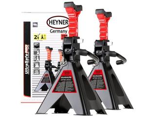 HEYNER Premium Adjustable Axle Jack Stands 2 Tons 2 pcs Set H347420