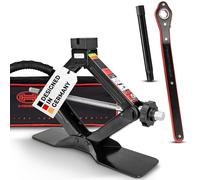 HEYNER® Scissor Jack 1.5 t with Ratchet for Trolley Jack with Bag and Rubber Pad Suitable for VW, Seat, Skoda and Audi Cars 347H360