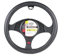 Heyner Soft Comfort Pro Steering Wheel Cover Car Van Auto Soft Faux Leather Non-Slip Protector 37-39 Cm H603100 (Black)