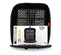 HEYNER SoftVelvet Car Seat Cover Wooden Cushion Beaded Beads Massage Ventilation Taxi Van Black H709100