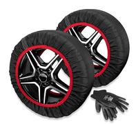 HEYNER Textile Snow Chains Socks For Car Wheels 2 Pcs Size 14"-21" Safe Ride On Ice and Snow 735540