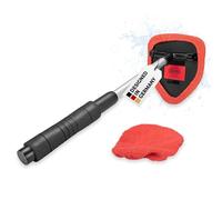 HEYNER® Windscreen Cleaner Extendible 33-50 cm Interior Window Cleaner Window Cleaner with Microfibre Pad for Car, SUV H407630