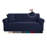 HEYOMART High Stretch Sofa Cover Blue 3 Seater Elastic Couch Slipcover