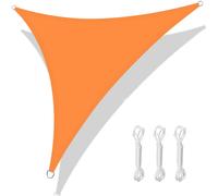 HEYOMART Sun Shade Sail Waterproof Triangle, UV Block PES 5x5x5m 98%