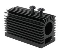 Heyous 12mm Laser Module Fixed Bracket Heat Sink Stand Black Aluminium Mounting Base Electronics Computers Accessories