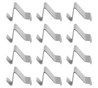 Heyous 12PCS Silver Metal Cabinet Partition Clip Door Partition Buckle Shelf Accessory Shelf Clip Filing Cabinet Clip Shelf Support Clip Cabinet Support Clip for Cabinet Filing Cabinet Shoe Cabinet