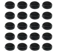 Heyous 20PCS 38mm Plastic Outdoor Patio Furniture Chair Glide Cap Replacement Black Replaceable Table and Chair Leg Slide Protective Cover Outdoor Chair Leg Floor Protector