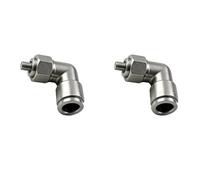 heyous 2PCS 29.5x34.5mm Silver Stainless Steel Pneumatic Quick Connect Fitting Suitable for Conveying Air/Vacuum and Electrical/Mechanical Equipment