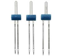 Heyous 3PCS Universal Sewing Machine Accessory Home Sewing Machine Twin Needle Stretch Machine Twin Needle 3 Sizes Twin Needles Mix 2.0/90 and 3.0/90 and 4.0/90