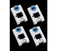 Heyous 4PCS Plastic Tilt Window Spiral Pivot Lock Boot 2x1.23x0.54inch Window Bolt Balancing Spring Replacement Part