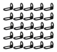 Heyous Heyous 15PCS Metal Right Angle Bracket Slotted L Bracket Black 30MM Adjustable L Angle Bracket for Timber and Furniture and Shelving, (31865-SLB-31-B15)