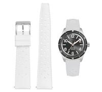HEYOZURY FKM Rubber Watch Bands Quick Release Tropical Style Fluororubber 18mm 20mm 22mm Replacement Soft Breathable Durable FKM Rubber Sport Diving Watchbands Straps for Omega X Swatch X Blancpain