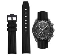 HEYOZURY Watch Strap for 20 mm Omega x Swatch MoonSwatch Rolex Watch Silicone Men with Stainless Steel Folding Clasp Replacement Strap Original Bracelet Omega x Swatch MoonSwatch Speedmaster, 20mm