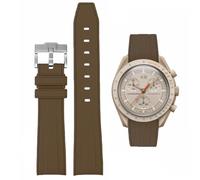 HEYOZURY Watch Strap for 20 mm Omega x Swatch MoonSwatch Rolex Watch Silicone Men with Stainless Steel Folding Clasp Replacement Strap Original Bracelet Omega x Swatch MoonSwatch Speedmaster, 20mm