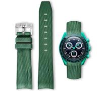 HEYOZURY Watch Strap for 20 mm Omega x Swatch MoonSwatch Rolex Watch Silicone Men with Stainless Steel Folding Clasp Replacement Strap Original Bracelet Omega x Swatch MoonSwatch Speedmaster, 20mm