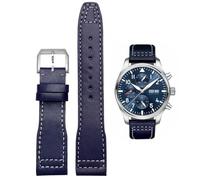 HEYOZURY Watch Straps, Genuine Leather Strap for Watches, Pilot Leather Replacement Strap 20 mm 21 mm for IWC