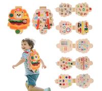 Heypappy Busy Board Montessori Toys, 12 in 1 Busy Book Learning Sensory Toys for Toddlers