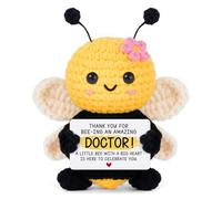 HeyPieces Doctor Gifts for Women - Handmade Crochet Bee